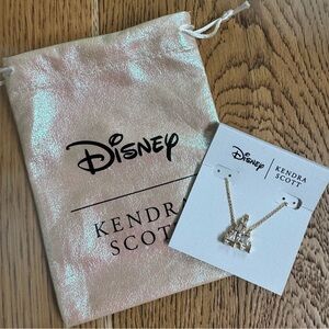 Kendra Scott Disney Parks Exclusive Gold Plated Disney Castle Pendant Necklace